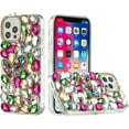 thumbnail image 6 of XPM for Samsung Galaxy A17 5G Phone Case, Bling Crystal 3D Full Diamonds Luxury Sparkle Rhinestone Hybrid Protective Cover for Galaxy A17 (Colorful Heart), 6 of 12