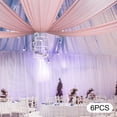 thumbnail image 5 of Dwellnix Romantic Pink Ceiling Drapes, 4.5x1.5m for Weddings and Parties,&nbsp; Chiffon with Rod Pocket, Ideal for Backdrops and Stage Decor, 5 of 6