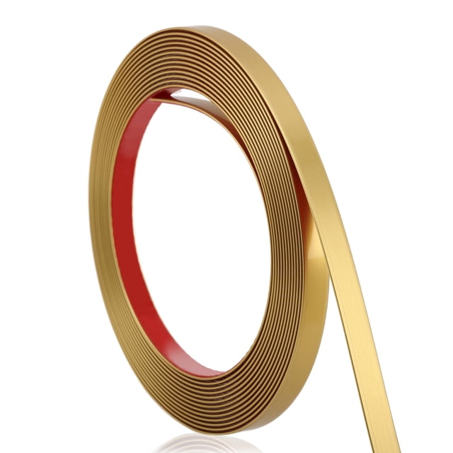 Moldura decorativa Soengsau, oro mate, 393,6 cm x 0,4 cm, PVC