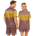 thumbnail image 5 of Button Up Pajamas for Women Mens Pajamas Set Shorts Men's Pajama Sets Matching Pajamas for Couples Matching Pajamas Set for Couples Plaid Button Down Soft Cooling Sleepwear Pockets Women Men, Red, S, 5 of 5