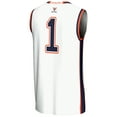 thumbnail image 3 of Male GameDay Greats #1  White Virginia Cavaliers  Lightweight Basketball Jersey, 3 of 4