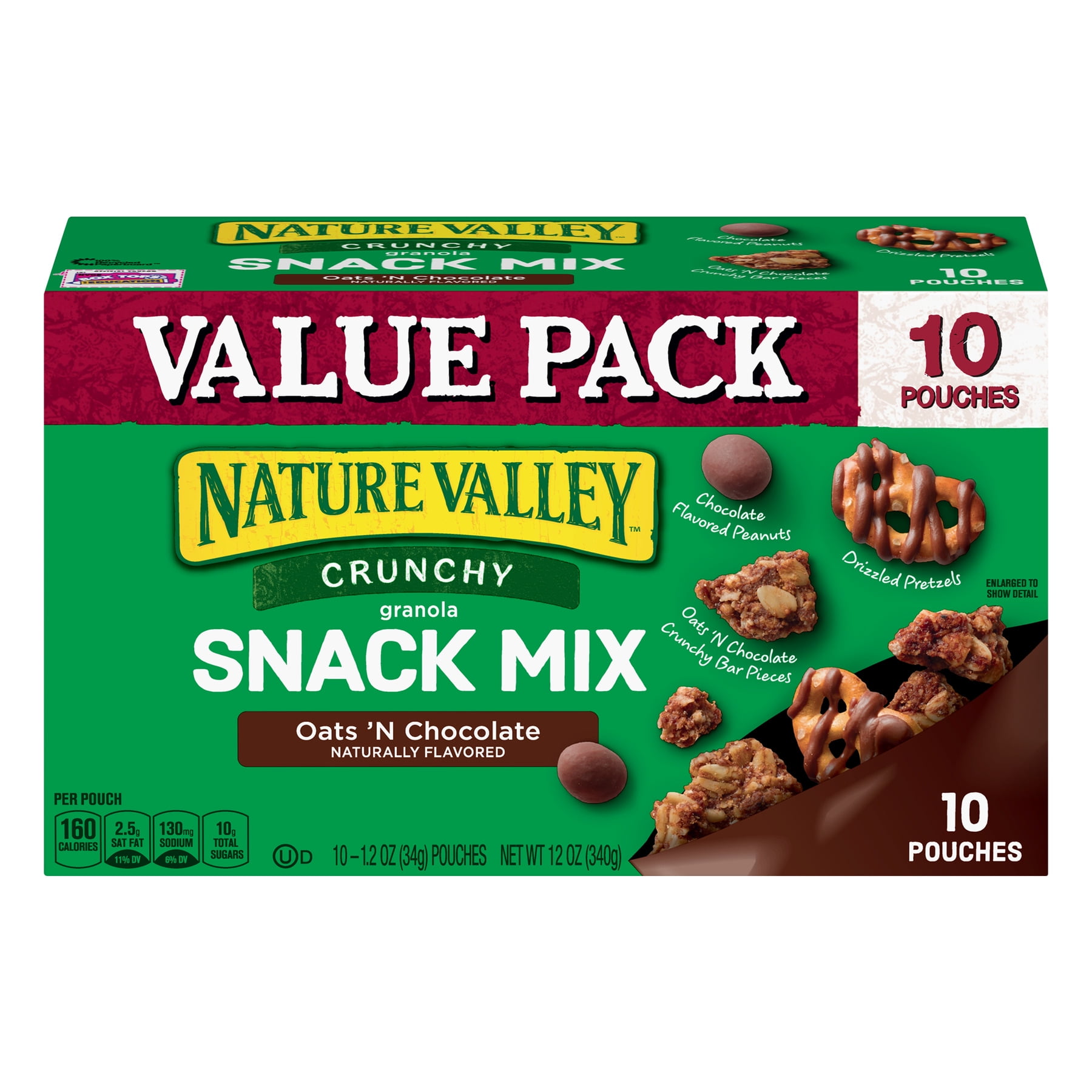 Nature Valley Crunchy Oats 'N Chocolate Snack Mix 10 Count
