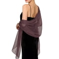 thumbnail image 2 of AHMOMEI Women’s Sheer Chiffon Shawl Wraps, Lightweight Solid Color Stole Scarf, Elegant Cover Up for Evening Dresses Wedding Bridesmaid Party (W), 2 of 3