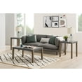 thumbnail image 3 of Alaterre Newport 3-Piece Faux Concrete and Wood 36"L Coffee Table with Two 21" Square End Tables, 3 of 5