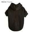 thumbnail image 2 of Pet Sweatshirt Solid Color Keep Warmth Soft Texture Fashion Pet Hoodie Costume for Autumn-Dark Blue,XL, 2 of 7