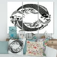 thumbnail image 2 of Designart ' China Koi Fish In Chinoiserie Style III ' Nautical & Coastal Canvas Wall Art Print, 2 of 3