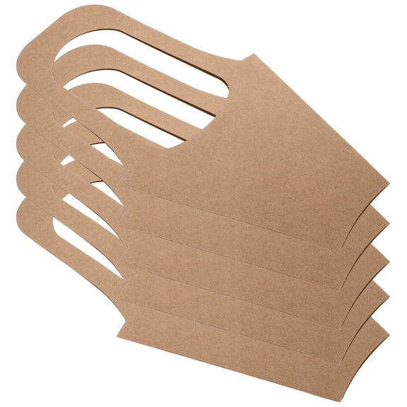 5 Pcs Canvas Tote Bag Portable Kraft Paper Flower Basket Bouquet Carrying