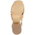 thumbnail image 5 of Journee Womens Kirsi Sling Back Stacked Heel Open Toe Sandals, 5 of 9