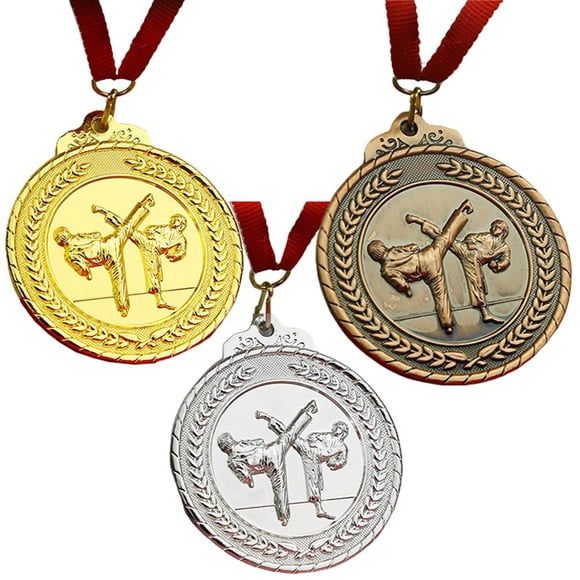 Medallas De Ganador De Taekwondo, 3 Uds., Medallas De Premio De Competición, Colección De Medallas De Atleta Deportivo, Regalo Para Niños Y Adultos Yuarrent HA037463-00