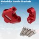thumbnail image 5 of Abrazadera de Elevador de Manillar Única de 2.2 cm de Aleación de Aluminio para Motocicletas Kawasaki Suzuki ATV Quad Dirt Pit Pocket Bike Scooter Rojo 2 Juegos, 5 of 7