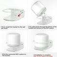 thumbnail image 2 of Yeacher 2 Pack Acrylic Wall Mount Bracket Compatible with Meshforce M7 Tri-Band, Transparent, 2 of 8
