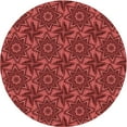 thumbnail image 1 of Ahgly Company Machine Washable Indoor Round Transitional Grapefruit Red Area Rugs, 8' Round, 1 of 7