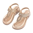thumbnail image 3 of MKLEKYY Sandalias de Verano para Mujer, Estilo Bohemio, Tejidas, Cómodas, Con Punta Redonda, para Playa, Talla Grande, 3 of 4