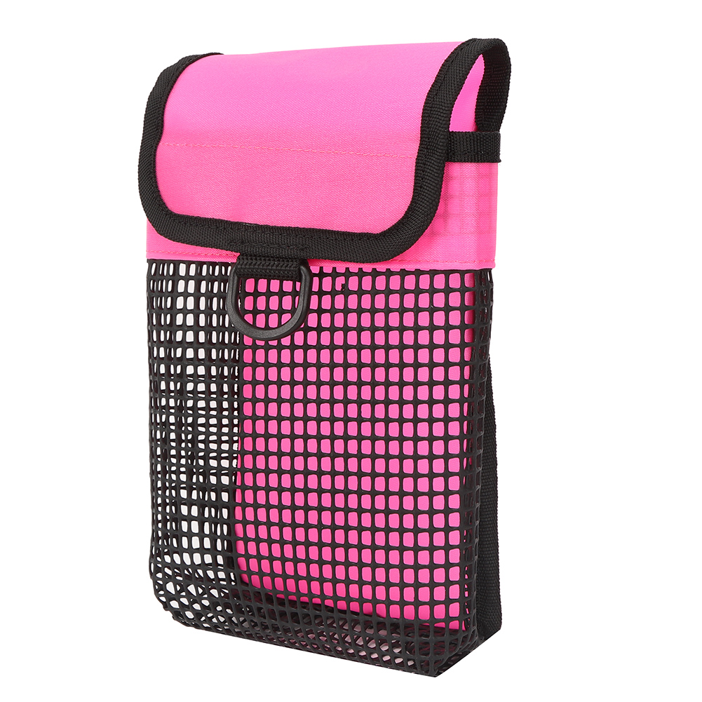 Domqga Portable Lightweight Diving Reel Mesh Gear Bag Underwater Snorkeling Carrying Case Pink