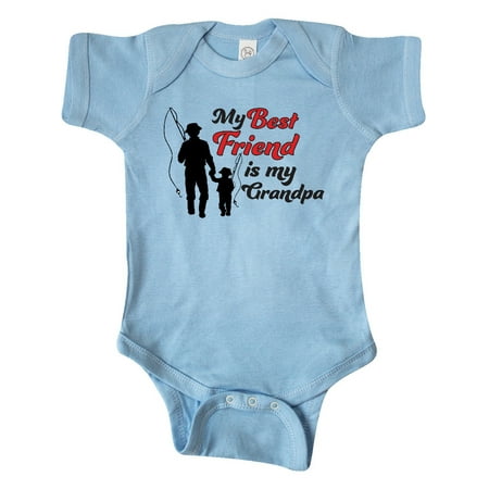 

Inktastic My Best Friend Is My Grandpa Gift Baby Boy or Baby Girl Bodysuit