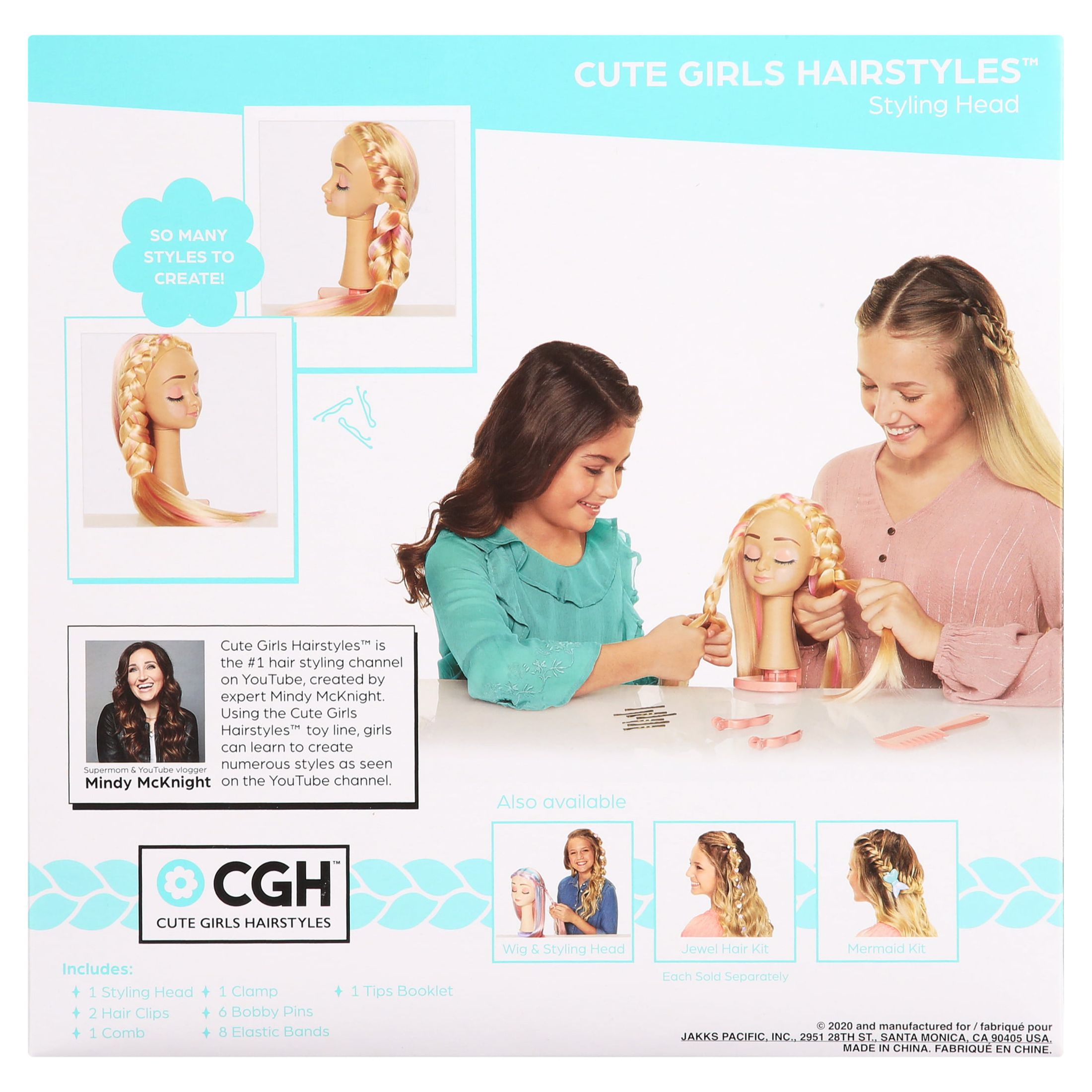 Cute Girls Hairstyles Styling Head Doll Playset, 20 Pieces - image 4 of 8