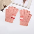 thumbnail image 3 of CSChome Gants pour Enfants Gants d'Hiver Tricotés pour Enfants - Rayures Colorées Épais Extensibles Chauds Coupe-Vent Doigts Complets, 3 of 7