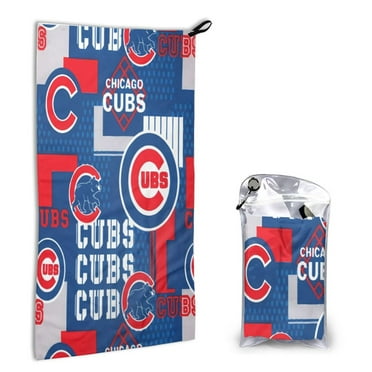 Cubs Football Team Quick Dry Towel, Highly Absorbent Cotton Towel, Portable Bath Towel for Beach, Gym, Travel, Bathroom, 16x31.5in