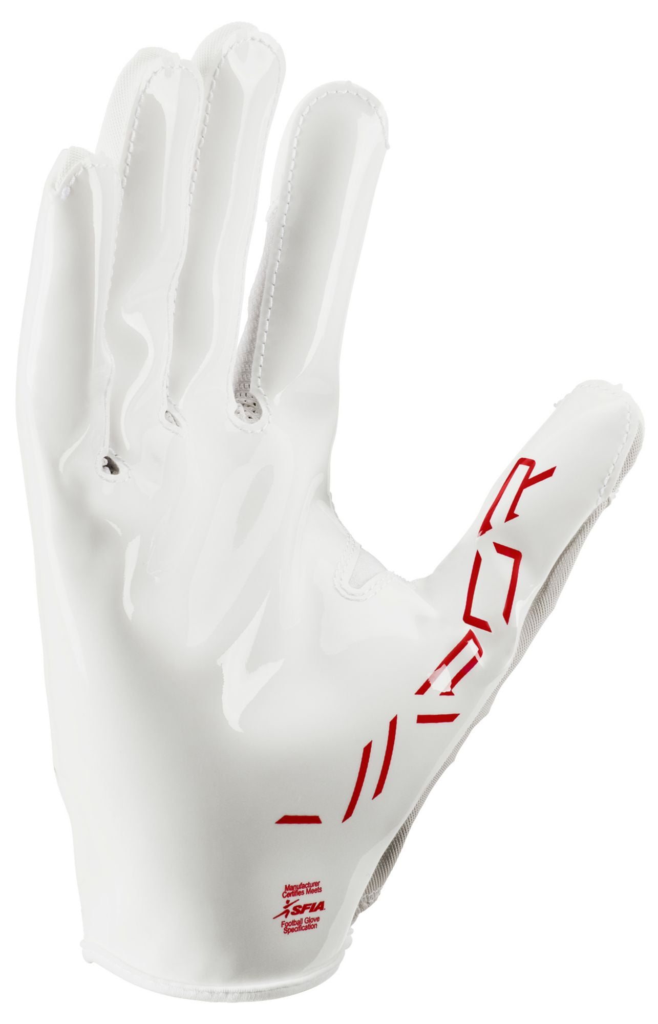 Nike Vapor Jet 8.0 Adult Football Gloves White White Red X