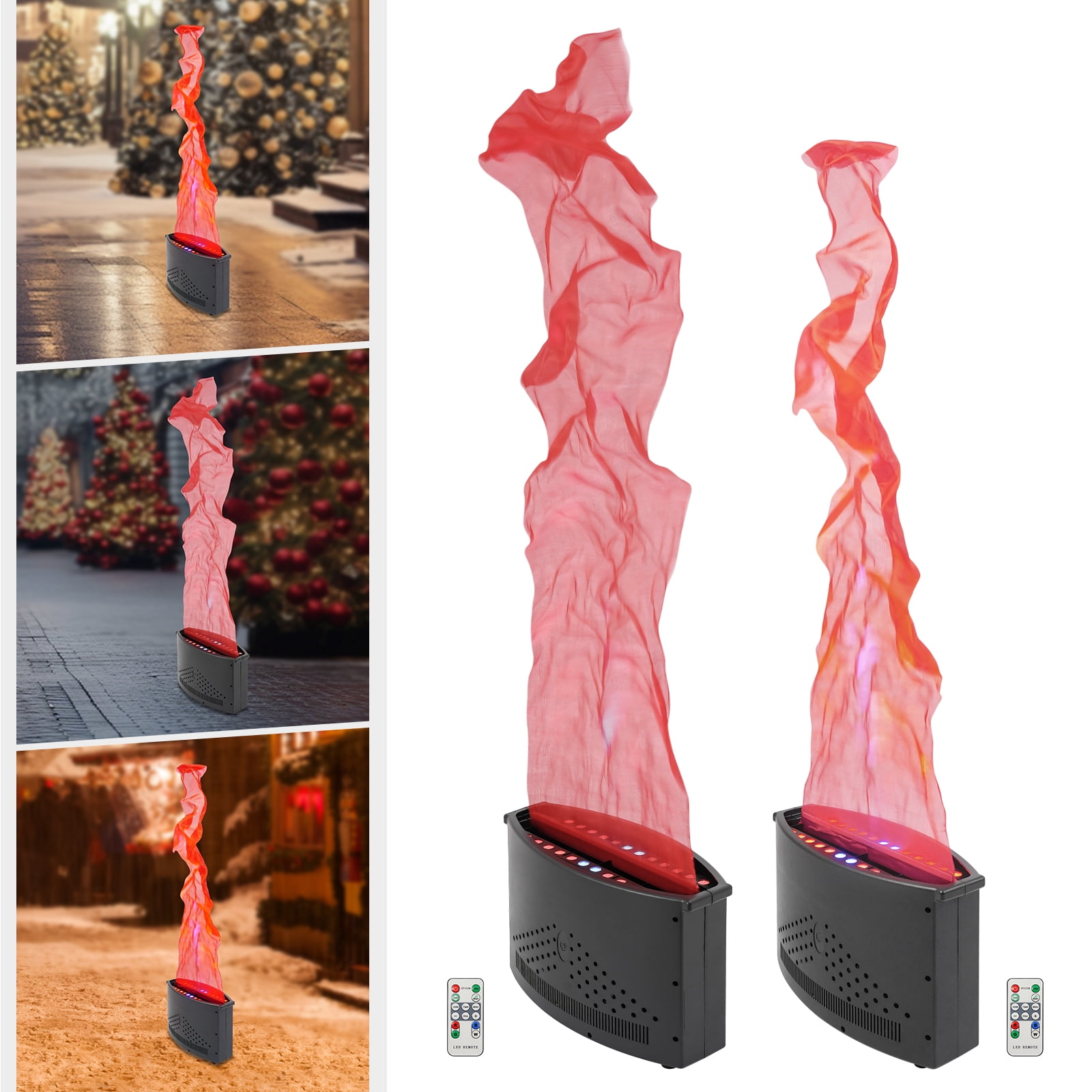 Fake Fire Flame Light, Artificial Simulated Fire Atmosphere Lamp, Fake Fire Flame Light for Stage DJ Party Lighting