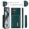 thumbnail image 6 of 2 in 1 Wallet Case for Samsung Galaxy S25 Ultra for Women Men, Detachable Cards Holder Magnetic Back Cover Stand Feature Shockproof Premium PU Leather Phone Cover for Samsung Galaxy S25 Ultra, Green, 6 of 12