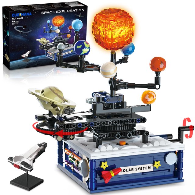 Set de construcción CUBIMANA Solar System con luz, 775 piezas, más de 6 años