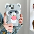 thumbnail image 2 of Case for iPhone 15 Pro Max,Kawaii Phone Cases 3D Silicone Cartoon Retro Phone Mirror Fun Cute Case Soft Rubber Shockproof Protective Case Women Girls for iPhone 15 Pro Max, 2 of 7