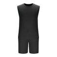 thumbnail image 4 of GERsome Men's Tracksuits 2 Piece Sleeveless Crewneck Tank Tops and Shorts Sets Summer Athletic Running Gym Workout Loungewear for Men M-3XL, 4 of 6