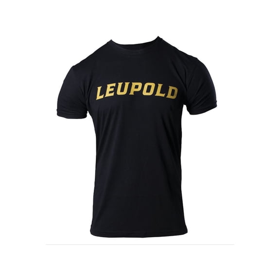 Leupold Men's Wordmark Short Sleeve Crew Neck T Shirt Black Large