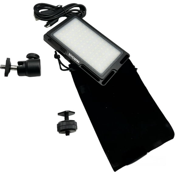 BAKOD LED Video Light CRI 96  3000K-6500K Dimmable with Type-C Charging Port