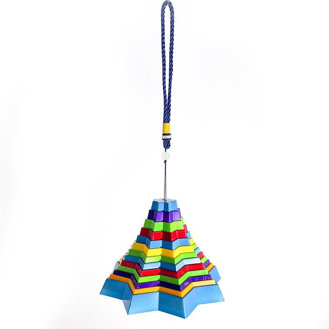 Ounissouiy Falling Star Ornamento Colgante Montado Wind Chimes Decoración Colgante Alta Fácil de instalar Falling Star Juguete para el Kits de decoración para fiestas Azul Ounissouiy HA027576-02