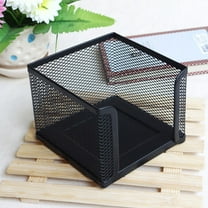 Self- Stick Note Holder Wire Mesh Self-stick Note Dispenser Office Black