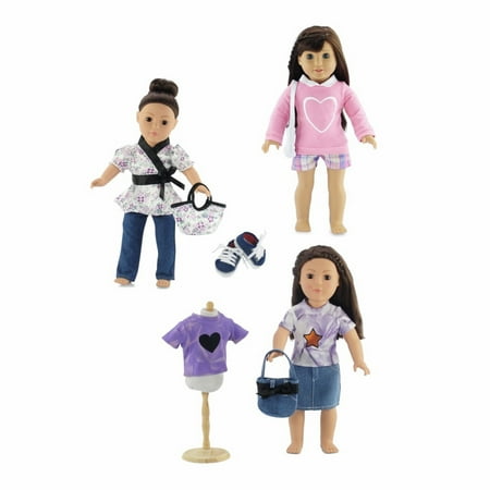 Clothes And Accessories 18-inch Doll Clothes | Value Bundle- Includes 3 18
