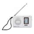 thumbnail image 2 of AM FM Radio Silver Gray Pocket Size AM FM Compact Simple Design AA Battery Powered Pocket Radio for Parents Grandparents, 2 of 5