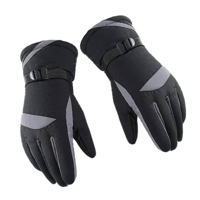jinwen Winter Gloves Touch Screen Men Women Cold Weather for Running Riding Snow Sports Gray