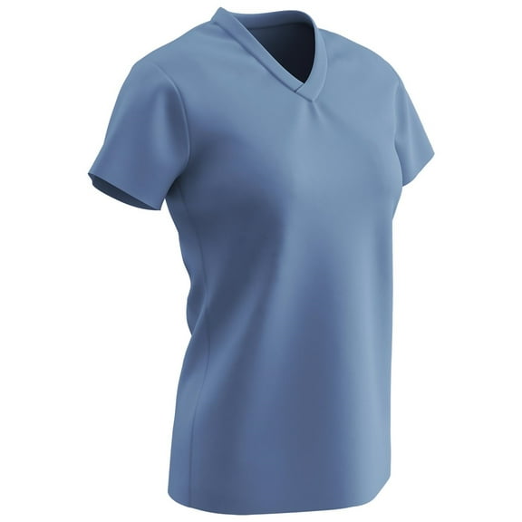 Ladies Dri-Gear? V-Neck T-Shirt - LIGHT BLUE BODY - L