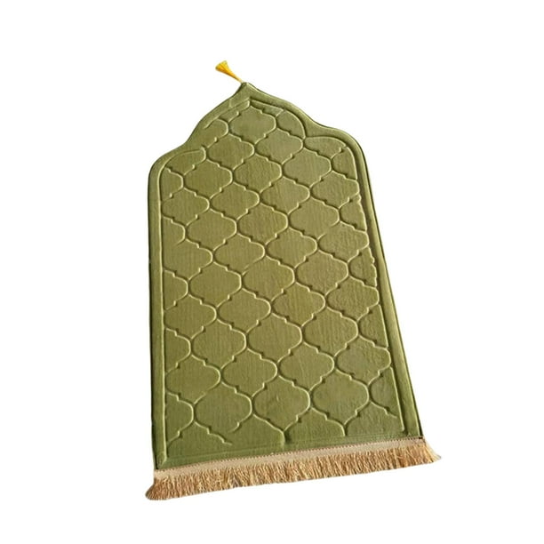 Alfombra de oración irregular, alfombra de suelo, alfombra de adoración, alfombras portátiles, manta para el hogar, boda, sala de estar para hombres y Verde perfecl Alfombra de rezo