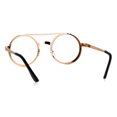 thumbnail image 4 of Steam Punk Retro Victorian Metal Rim Rose Gold Round Circle Lens Pimp Eye Glasses, 4 of 4