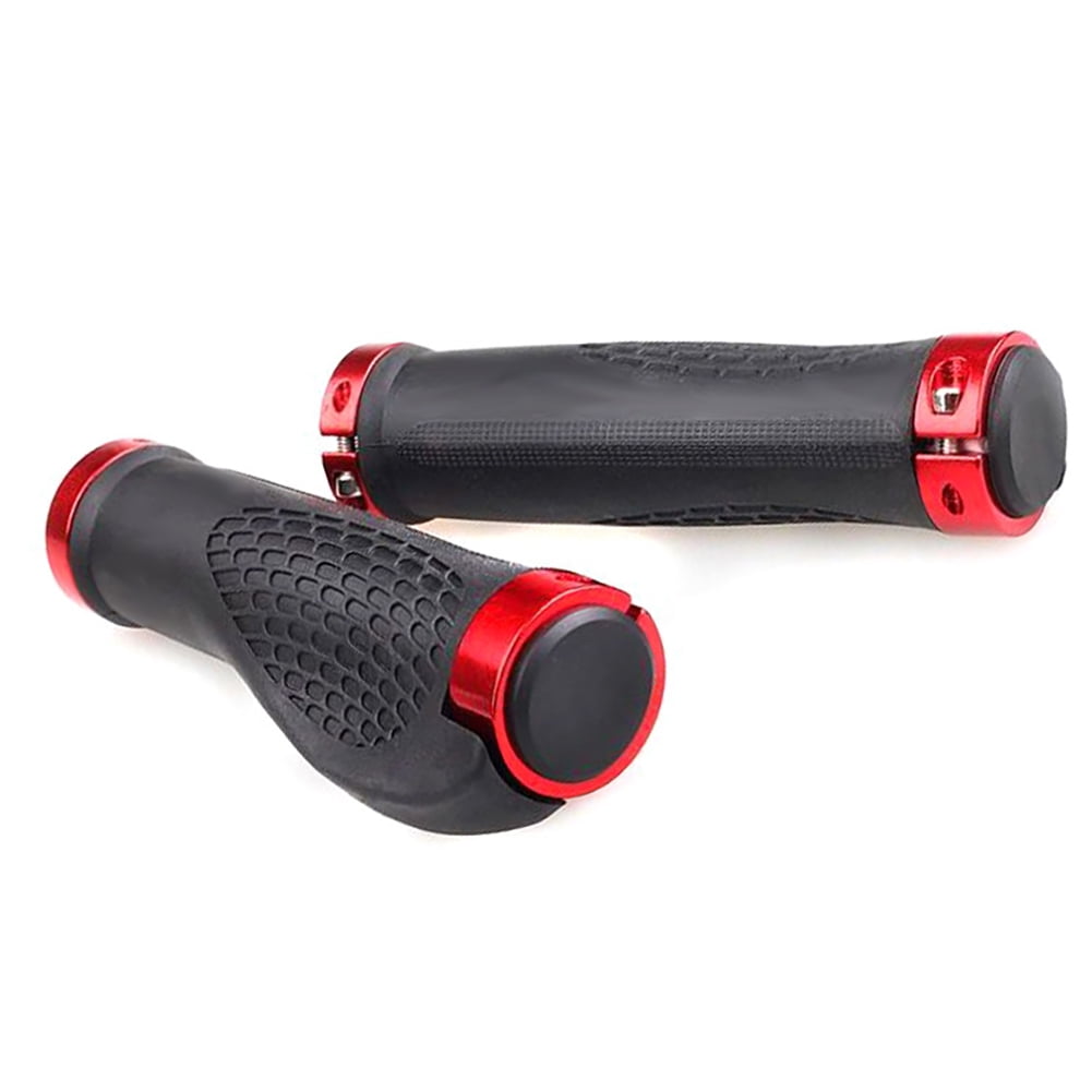 Mountain Road Bicycle Handlebar Grips Ergonomic Rubber Bike Handle Grips yellow 138MM* inner