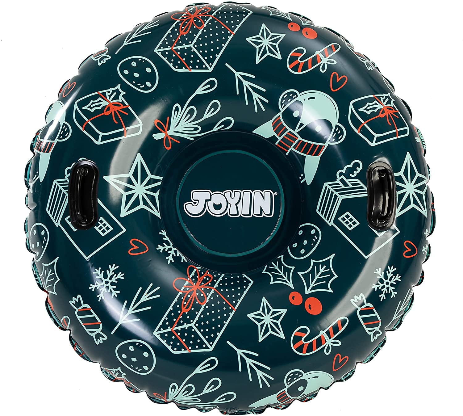 JOYIN 47'' Inflatable Snow Tube, HeavyDuty Snow Tube for Sledding