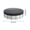 thumbnail image 2 of HaoXun 144 Inch Diameter Circular Swimming Pool Cover - All-Weather Protective Cover with Winch Cable for Above Ground Pools and Hot Tubs, 2 of 2