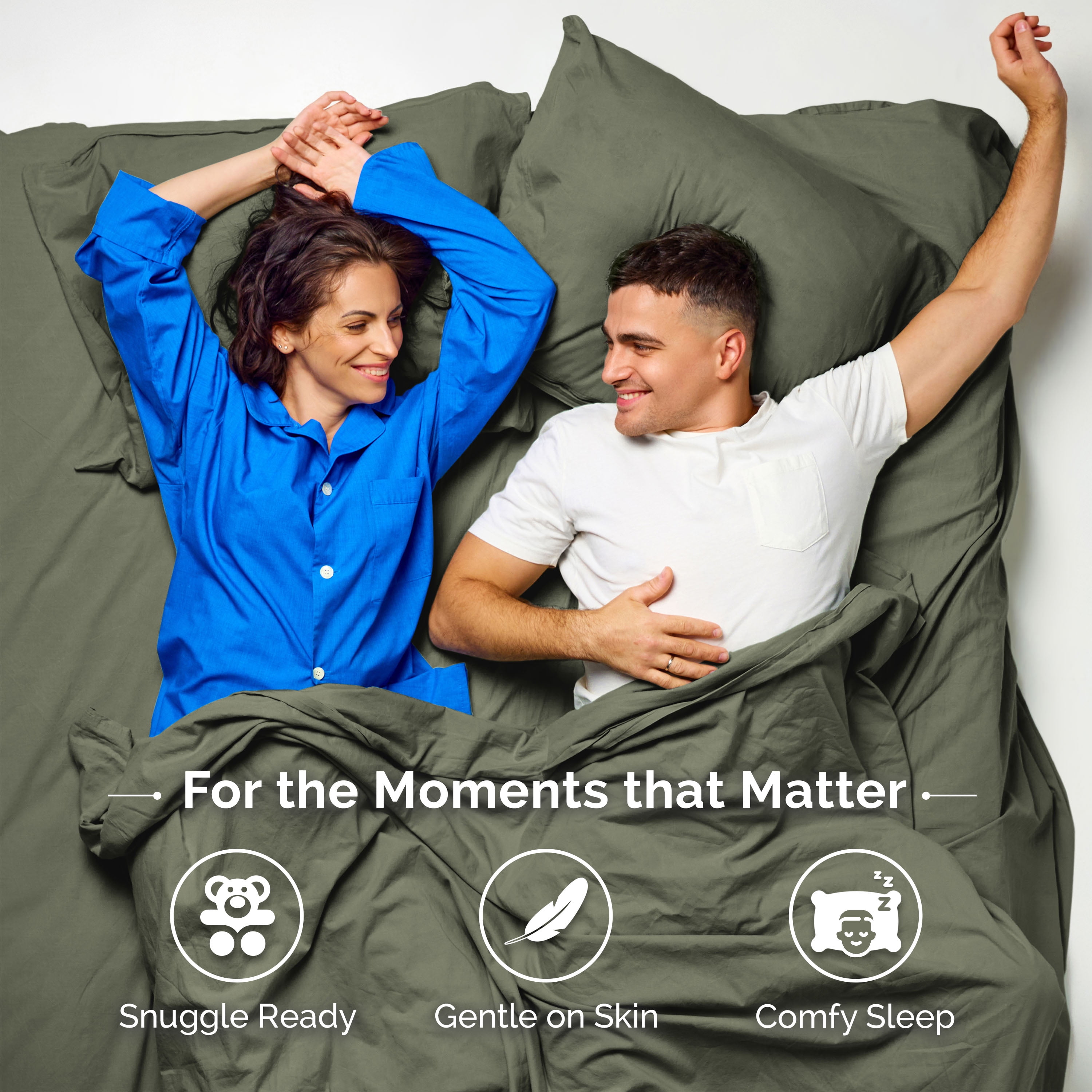 Martex Easy Living 3-Piece Twin Microfiber Sheet Set | Brushed Soft Easy Care | Green