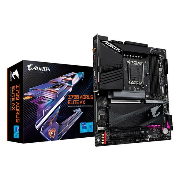 Tarjeta madre Z790 AORUS ELITE AX Intel 1700 DDR5 WiFi 6E Type-C ATX Gigabyte Z790 AORUS ELITE AX