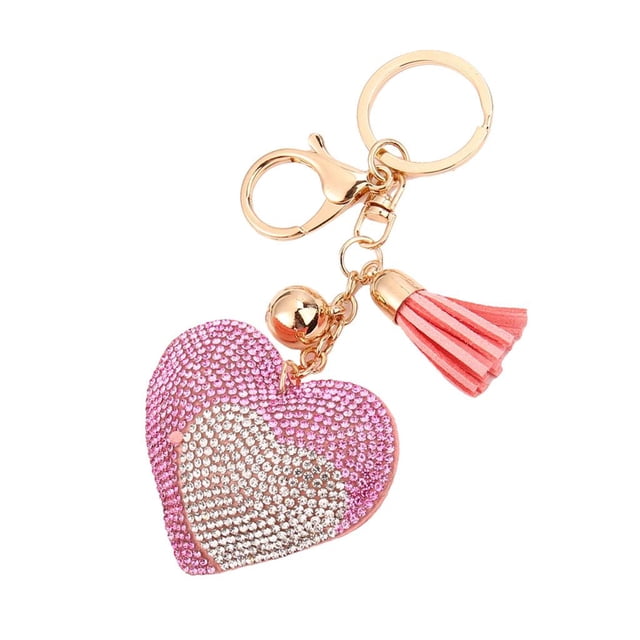 Rhinestone Llavero sparkling Colgantes - Rosa, / Rosado BLESIY Llavero Encanto