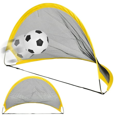 Necvior Soccer Football Outdoor Training Net Kid Foldable Football Goals Net Easy to Use