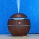 thumbnail image 5 of Grano de madera luces LED aromaterapia humidificador de aire difusor ultrasónico de aceite esencial USB 130ml Vogacara JJ8840-02B, 5 of 6