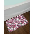 thumbnail image 2 of Mid Century Bath Mat, Rich Collection of Motifs from Fifties Groovy Unusual Forms Checkered Design, Non-Slip Plush Mat Bathroom Kitchen Laundry Room Decor, 29.5 X 17.5 Inches, Multicolor, Ambesonne, 2 of 2