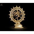 thumbnail image 3 of Aradhya Arts Brass Natraj statue, 9.45 inch tall sculpture of Lord Dancing Shiva with weight 1.5 Kg for Home Décor, Temple, Offices and all occasion gifting., 3 of 4