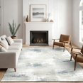 thumbnail image 5 of Modern Abstract 5x7 Area Rug, Washable Non Slip Soft Low Profile Indoor Rug, Textured Neutral Floor Rug for Living Room, Bedroom, Dining Room & Office, 5 of 13
