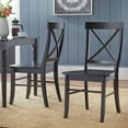 thumbnail image 2 of Albury Cross Back Dining Chairs, Brown (Set of 2), 2 of 9